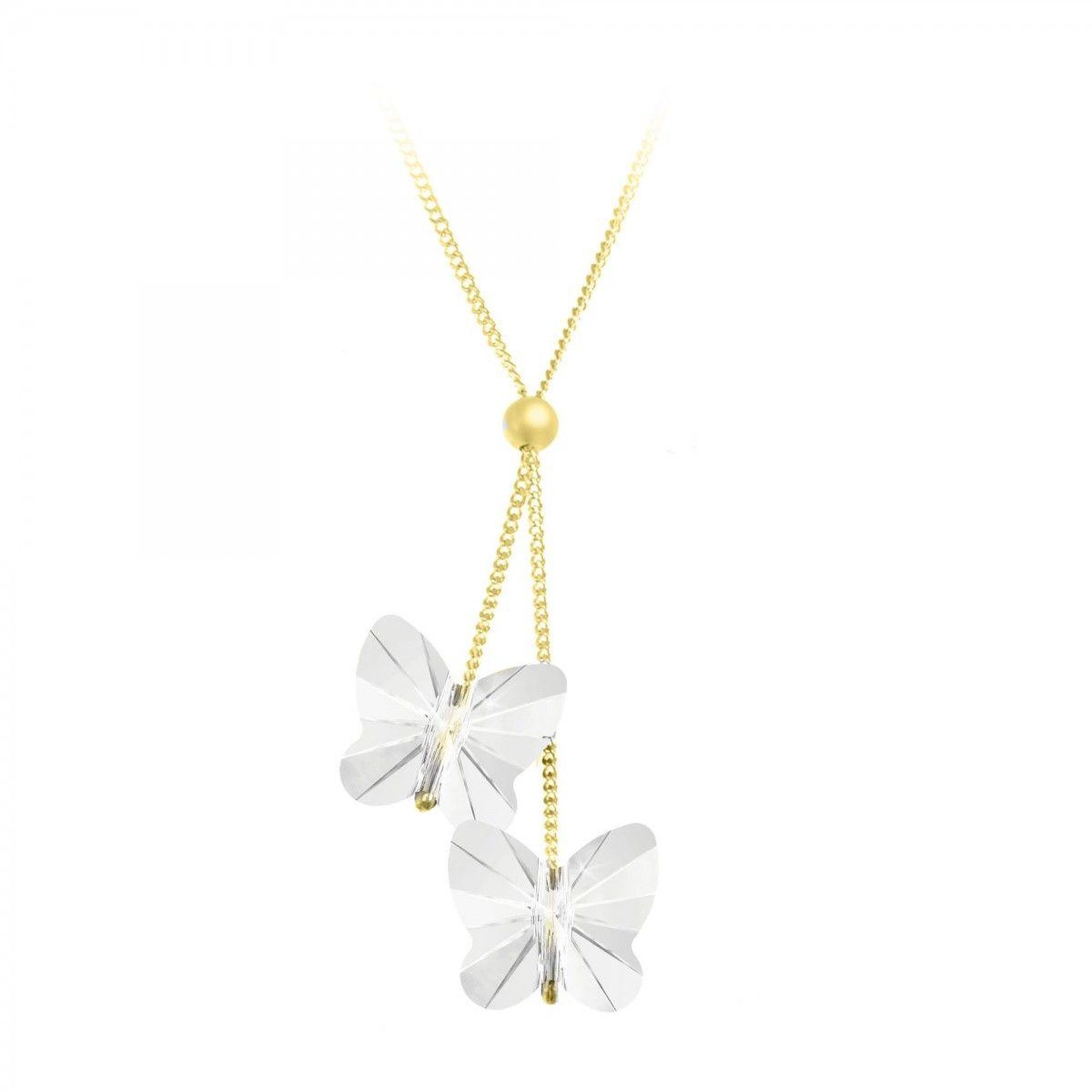SC BOHEME Collier papillons orné de Cristaux scintillants par SC Bohème