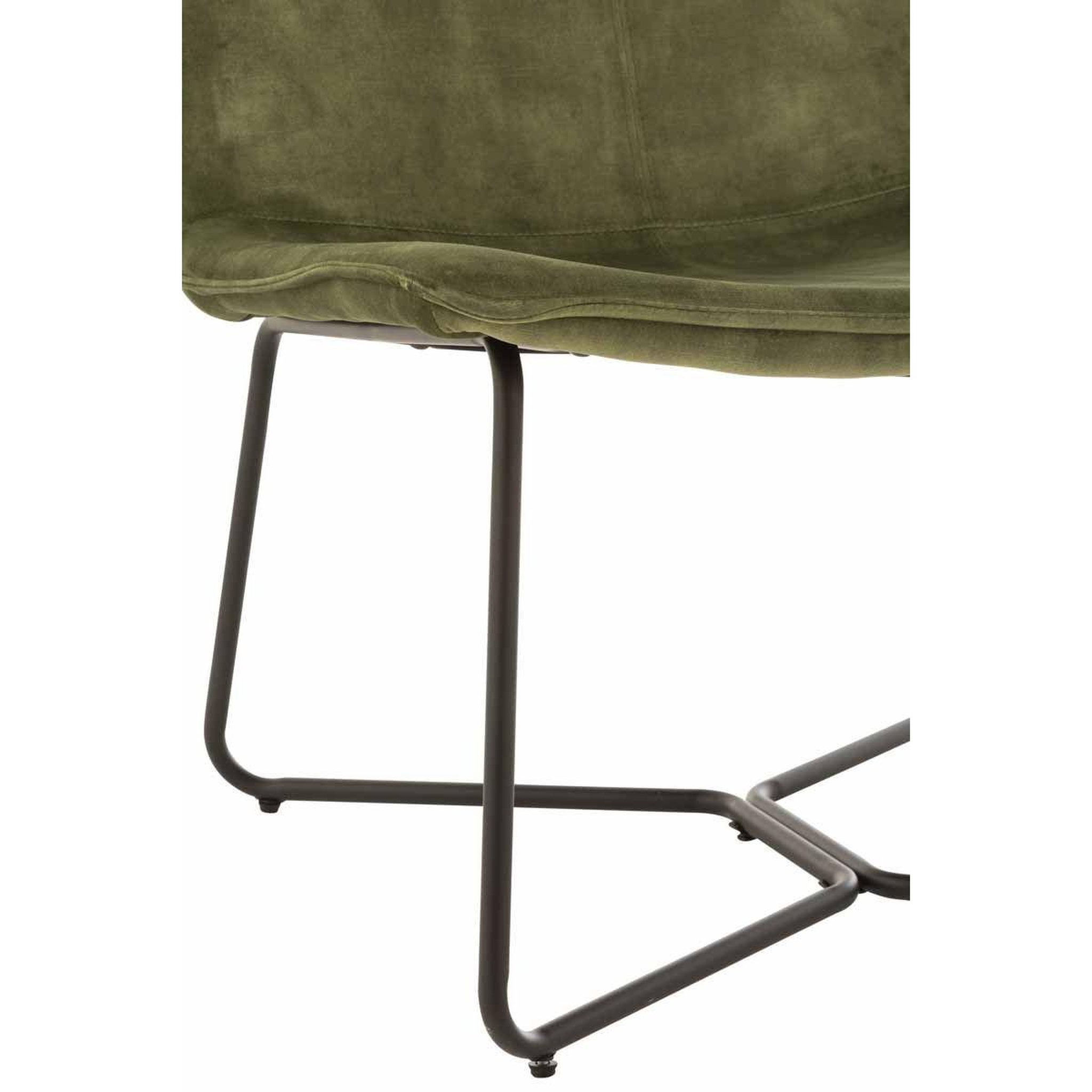 Voir la diapositive 5 : J-LINE Fauteuil Lounge Design  Isabel  76cm Vert