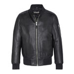 Schott Blouson cuir  Homme Schott  CBOMBA. Coloris disponibles : Noir