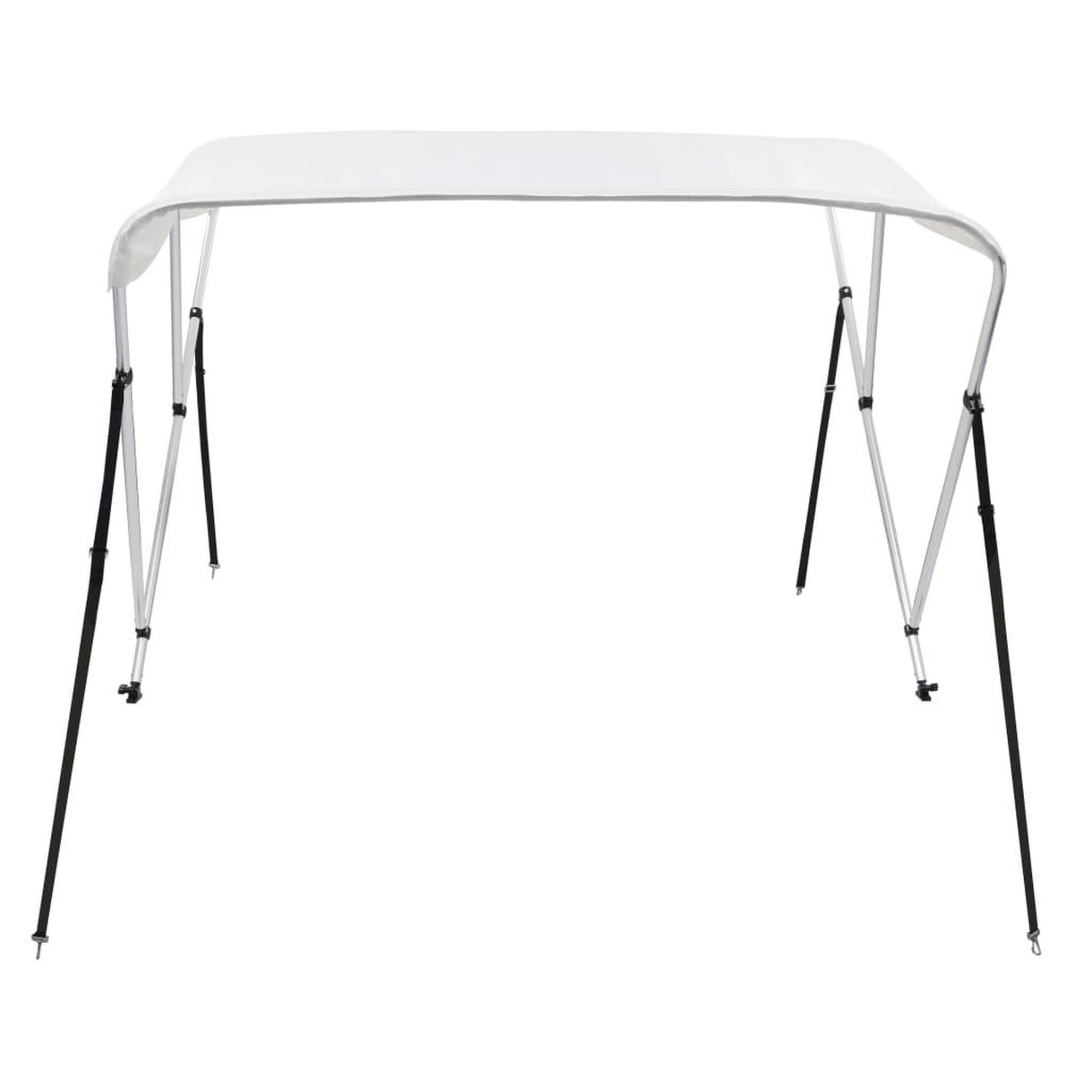 Voir la diapositive 3 : VIDAXL Auvent bimini a 3 arceaux Blanc 183x160x137 cm