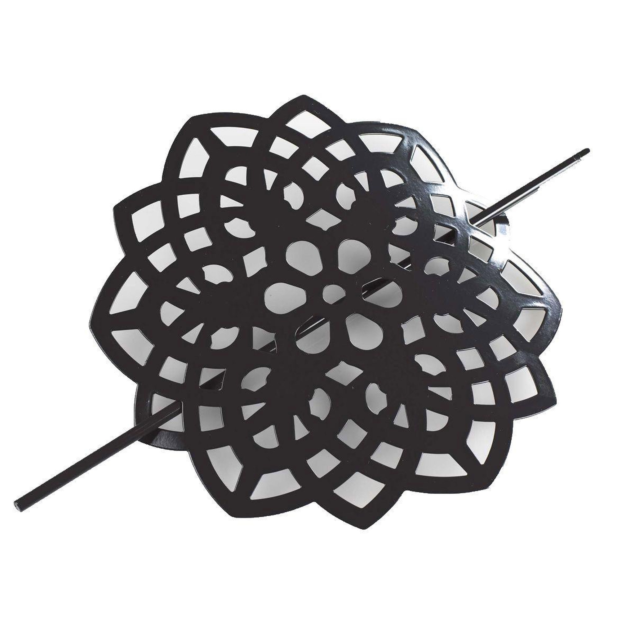 Douceur d'Intérieur Embrasse de rideau broche  rosae  17cm noir