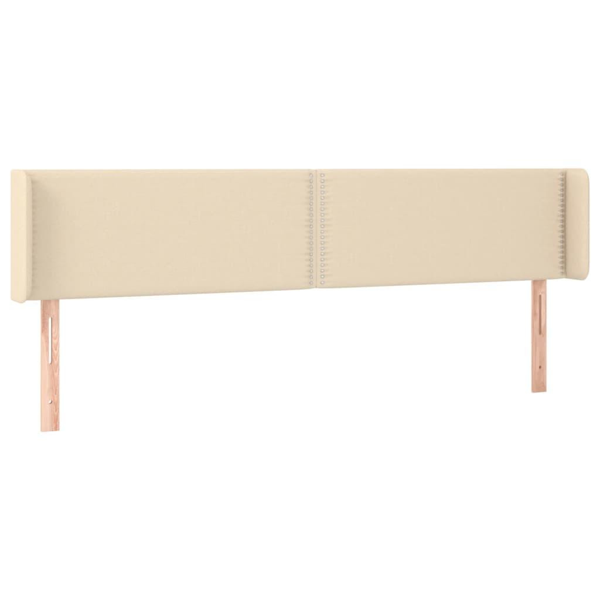 Voir la diapositive 3 : VIDAXL Tete de lit a LED Creme 183x16x78/88 cm Tissu
