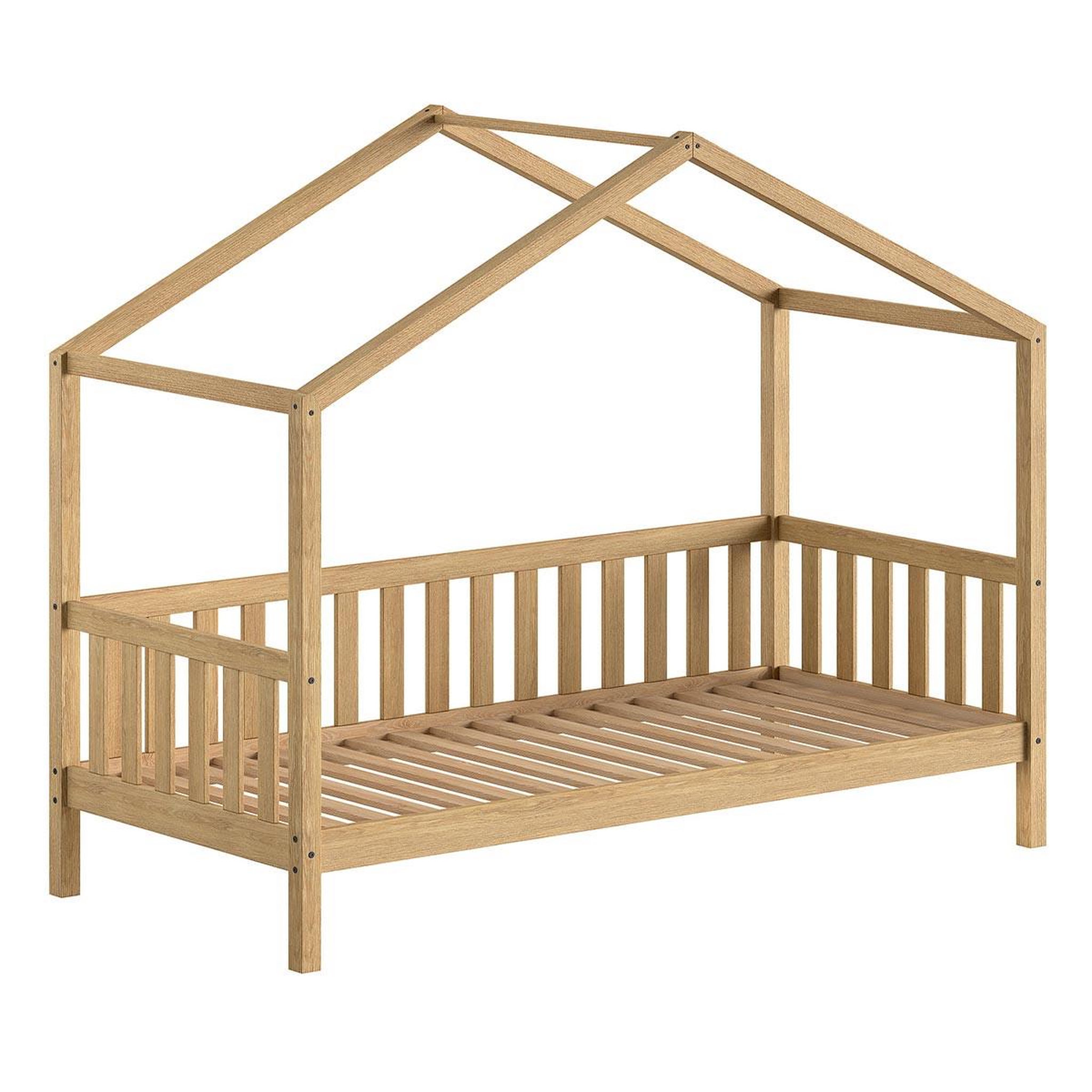 Paris Prix Lit cabane enfant  nature ii  90x200cm naturel