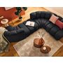 Voir la diapositive 3 : LISA DESIGN Debbie - module d'assise sans accoudoirs en tissu texturé