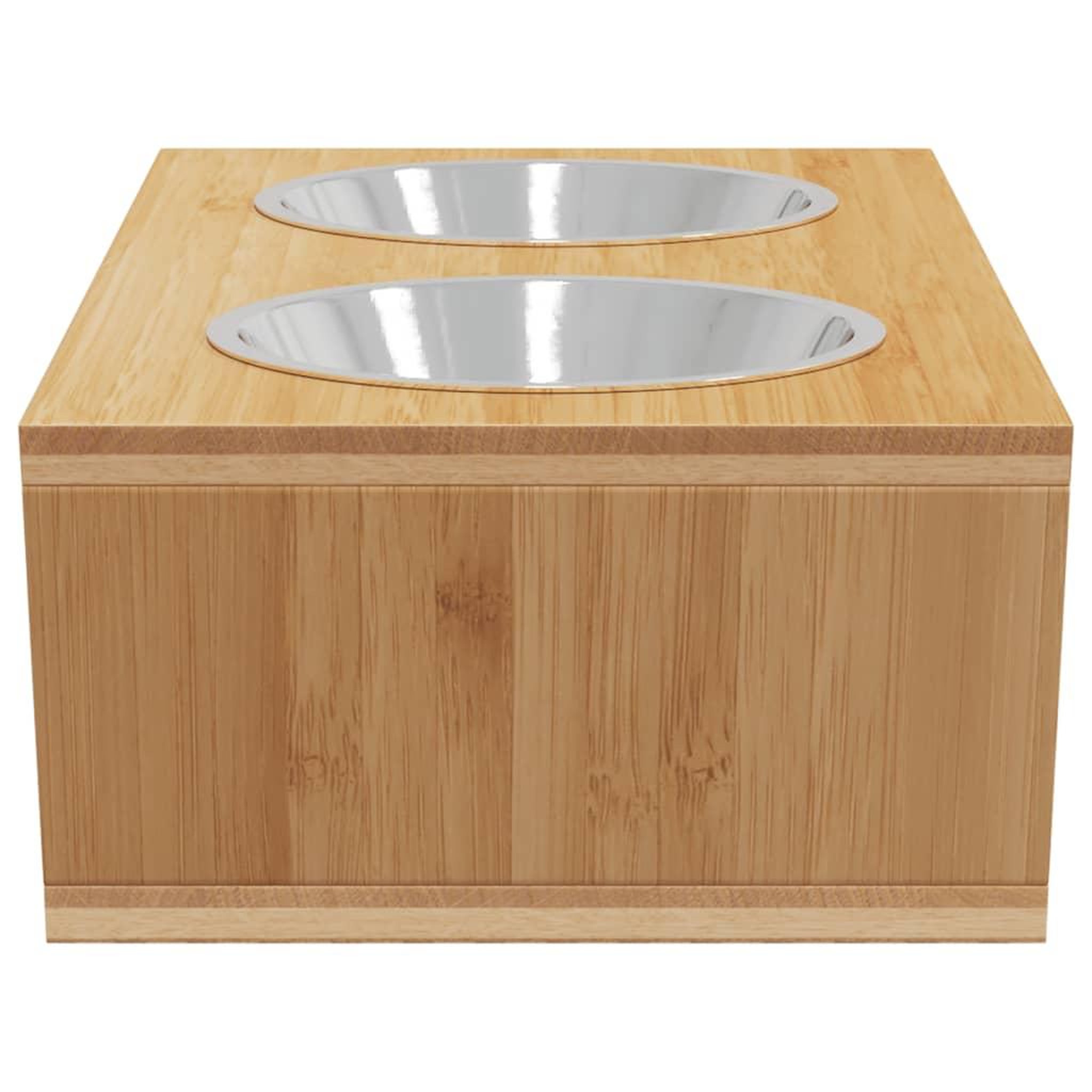 Voir la diapositive 4 : VIDAXL Bols sureleves pour chiens 35,5x18x10,5 cm bambou