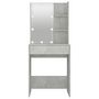 Voir la diapositive 5 : VIDAXL Coiffeuse avec LED Gris beton 60x40x140 cm