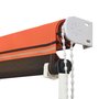 VIDAXL Auvent retractable 250x150 cm Orange et marron