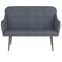 Voir la diapositive 3 : VIDAXL Banc Gris fonce 110x76x80 cm Velours