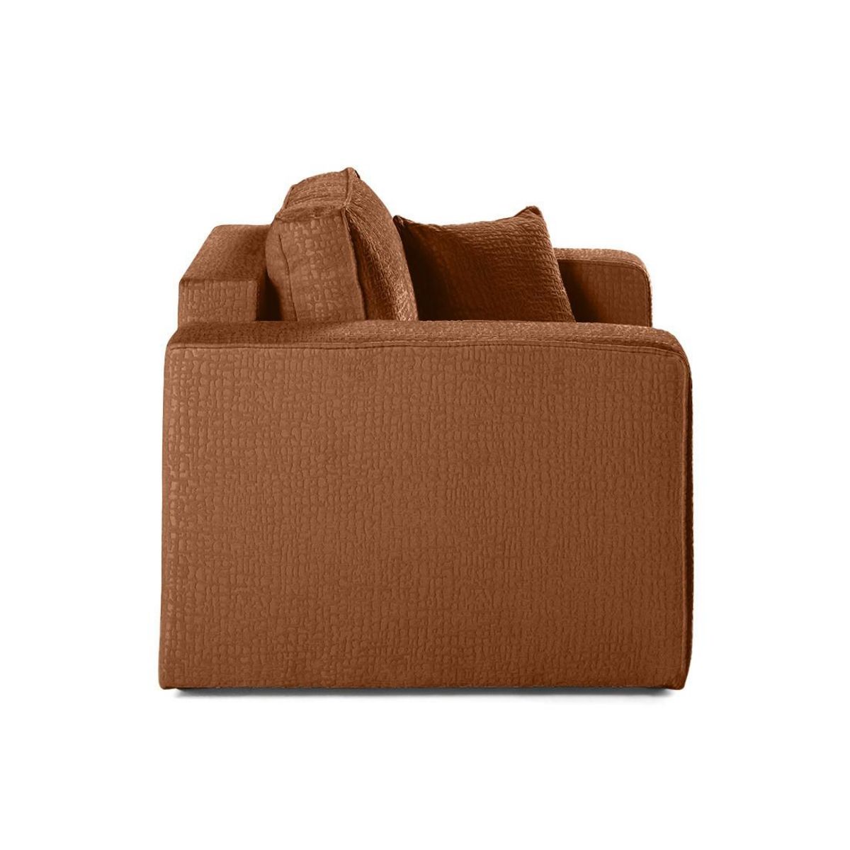 BEST MOBILIER Topaze - fauteuil - en tissu velours relief