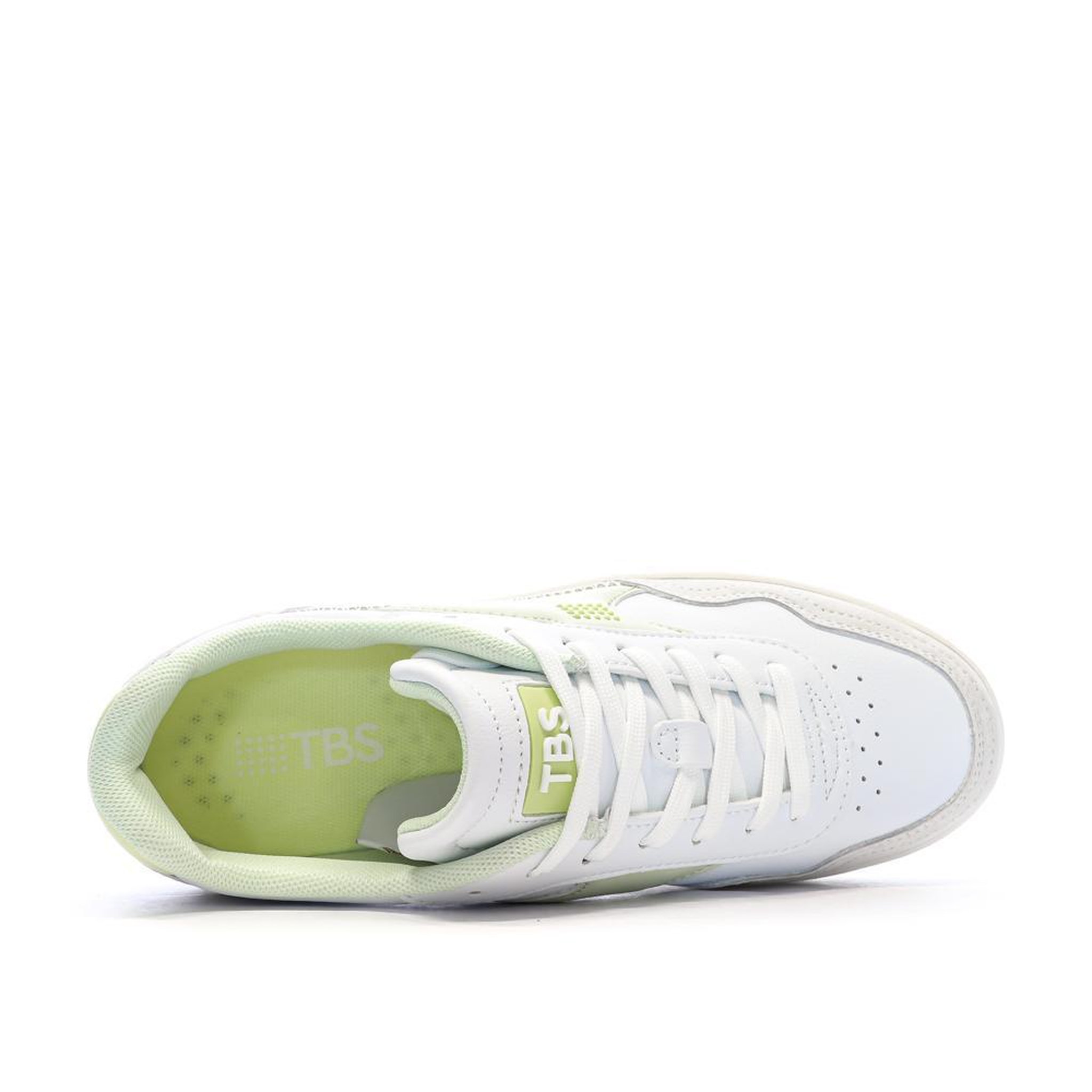 Voir la diapositive 4 : TBS Baskets Blanc/Jaune Femme TBS ALMERIA
