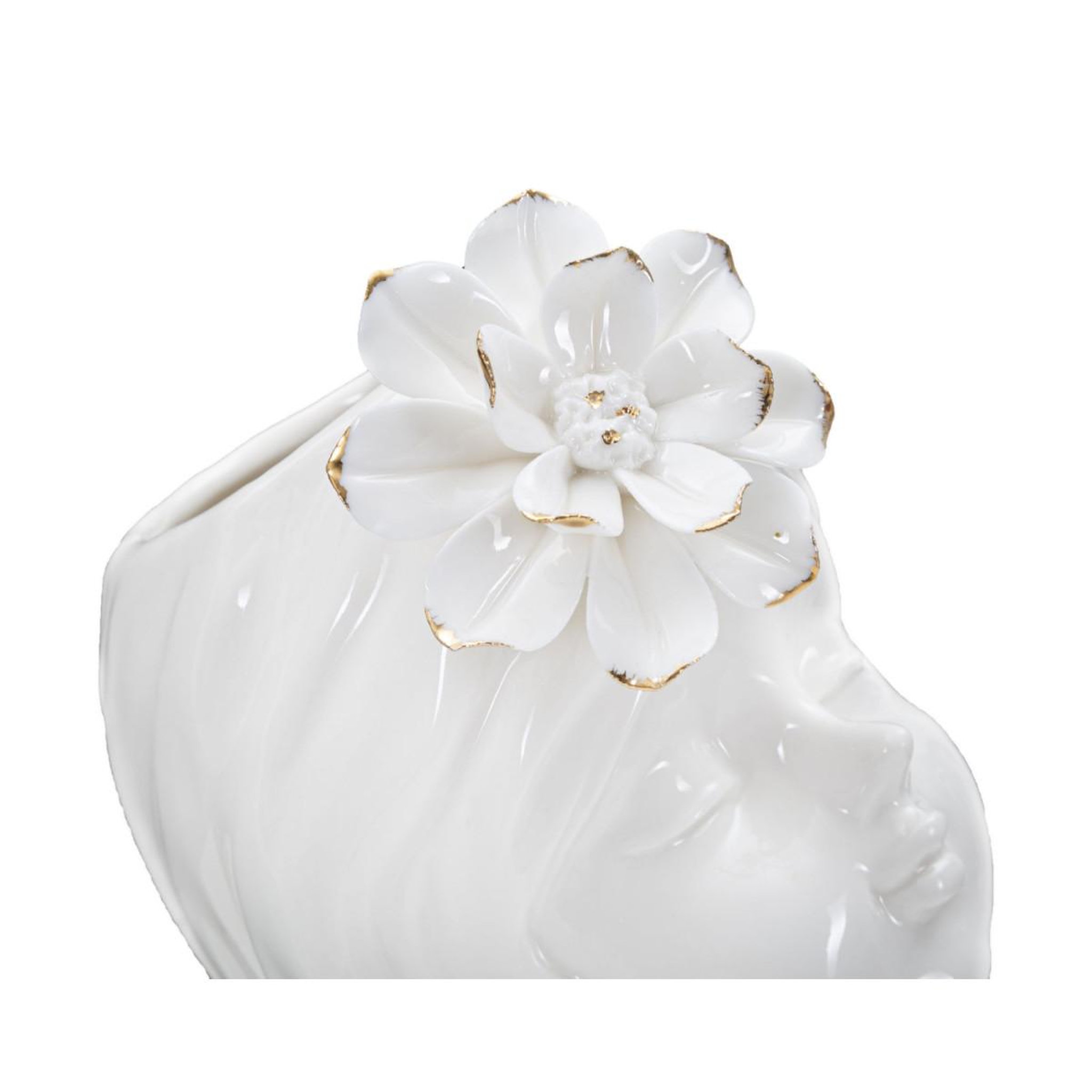 Voir la diapositive 4 : Paris Prix Vase déco en porcelaine  young lady  24cm blanc