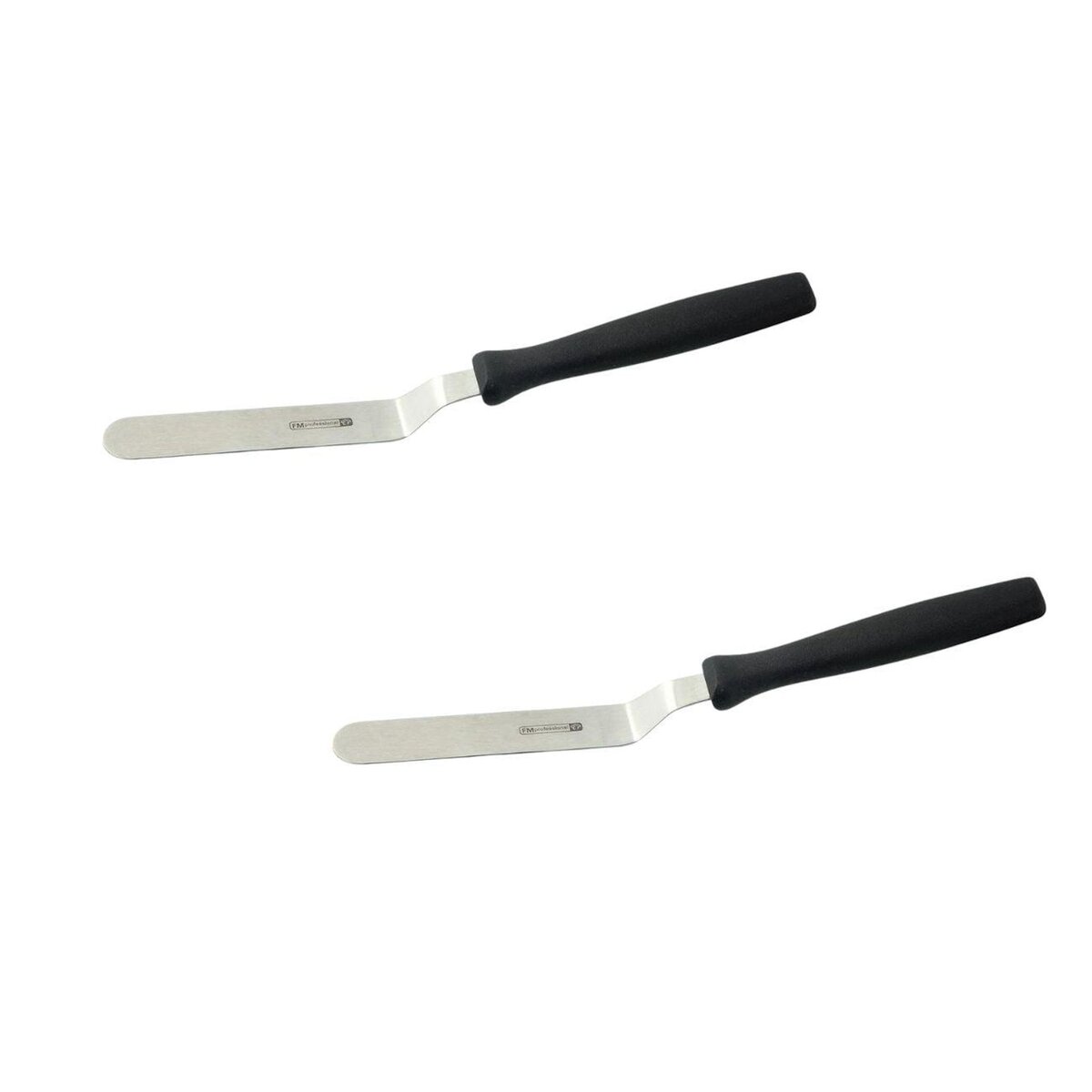 FM PROFESSIONAL Ensemble de 2 Mini spatules coudées 22,5 cm FM Professional