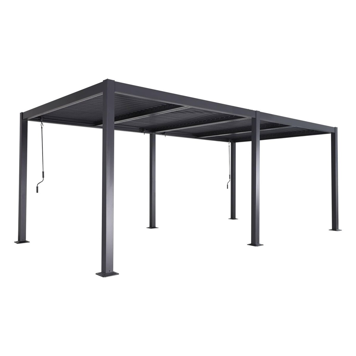 SWEEEK Pergola bioclimatique aluminium et acier lames orientables 6x3m Palace