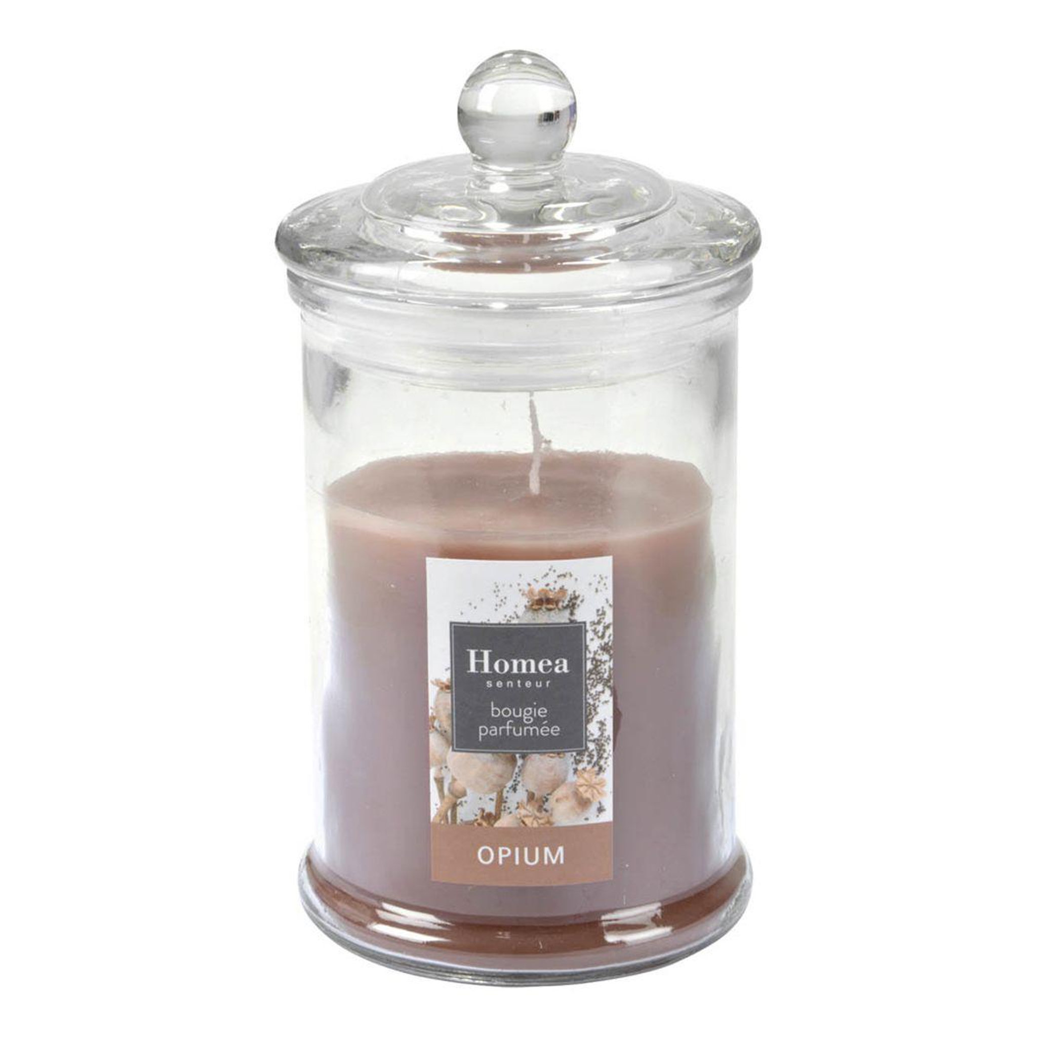 HOMEA Bougie parfumée bocal  essentiel ii  15cm opium