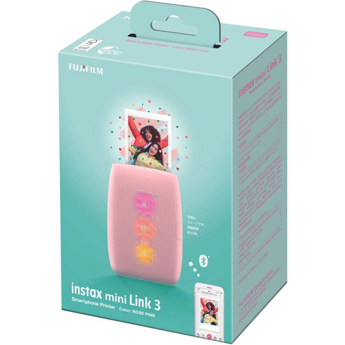 FUJIFILM Imprimante photo portable Instax mini Link 3 rose