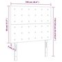 Voir la diapositive 6 : VIDAXL Tetes de lit 2 pcs Gris fonce 100x5x78/88 cm Tissu