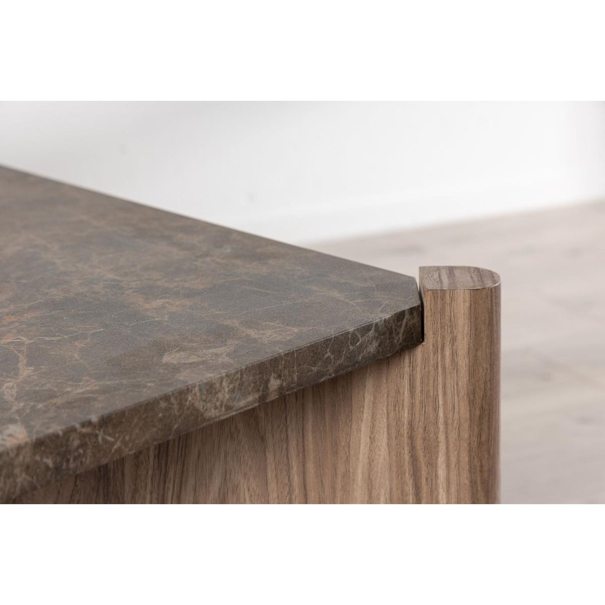 Voir la diapositive 6 : Paris Prix Table basse effet marbre  rogaland  100cm marron