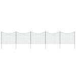 VIDAXL Ensemble de cloture de jardin voutee plus basse 77,5x64 cm vert