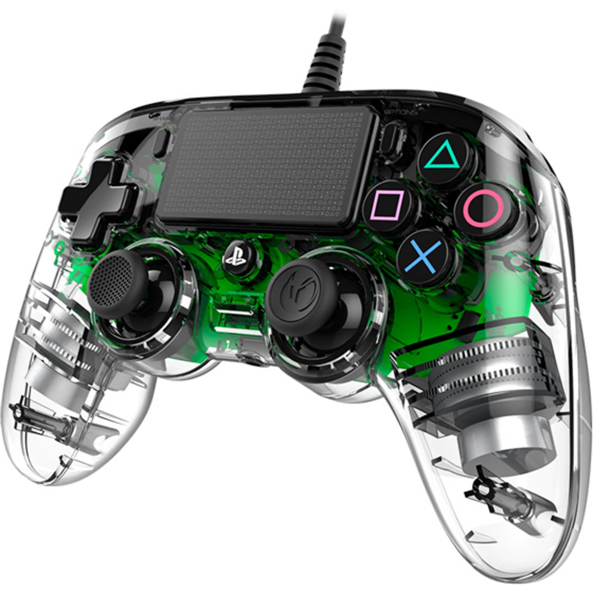 NACON Manette filaire compacte Lumineuse Verte NACON PS4