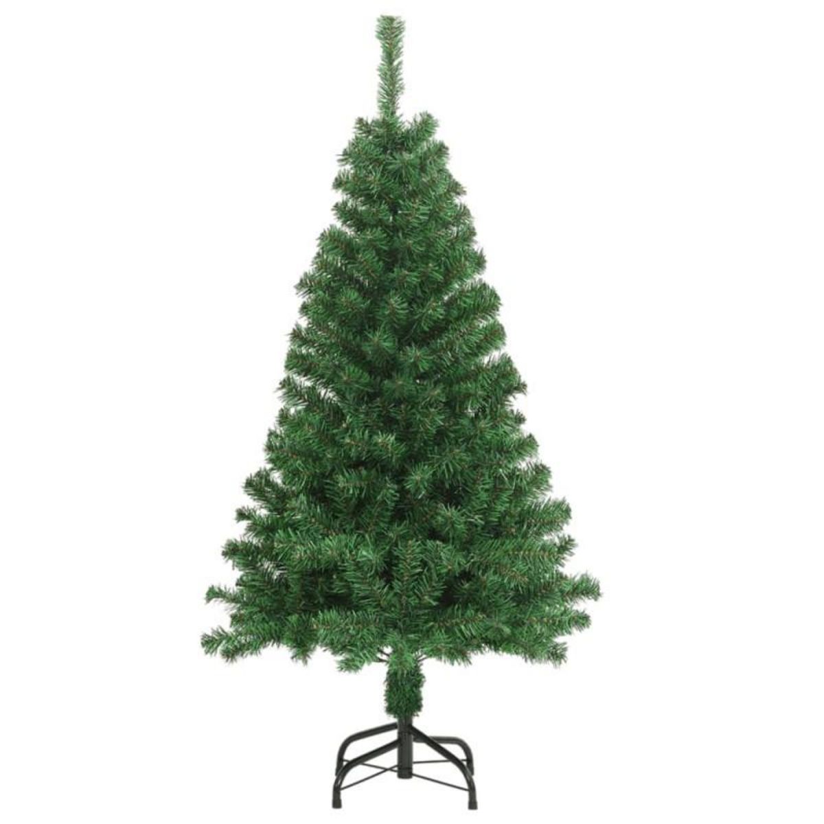 VIDAXL Arbre de Noël artificiel avec branches épaisses vert 120 cm PVC