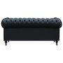 Voir la diapositive 3 : Habitat et Jardin Canapé fixe Chesterfield  Aliza  - 208 x 82 x 70 cm - 3 places - Noir