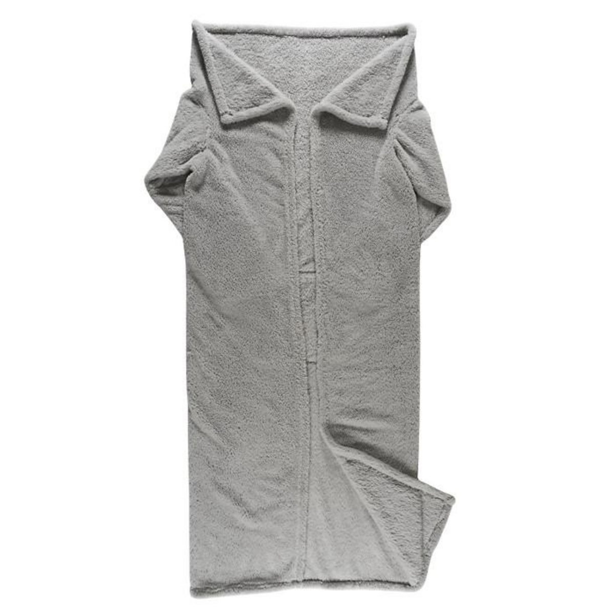 Paris Prix Plaid à Manches Longues  Ultradoux  140x175cm Gris Clair