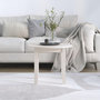 Voir la diapositive 3 : VIDAXL Table basse Blanc Ø 55x45 cm Bois massif de pin