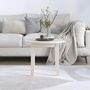 Voir la diapositive 3 : VIDAXL Table basse Blanc Ø 55x45 cm Bois massif de pin
