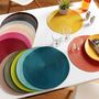 Voir la diapositive 2 : Paris Prix Set de Table  Zebulon  35cm Bleu Pétrole