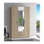 Voir la diapositive 2 : FINLANDEK FINLANDEK Armoire de chambre SELKEA style contemporain decor chene sonoma - L 121 cm