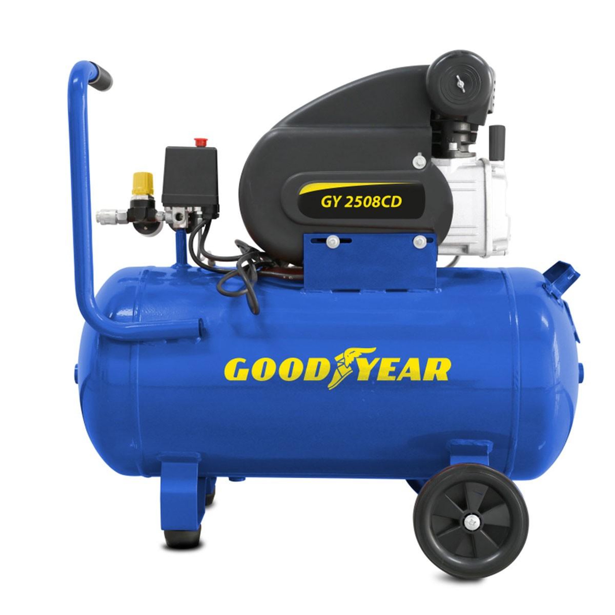 Voir la diapositive 2 : GOODYEAR Compresseur d'air silencieux 50 litres 8 bar 2cv 1.5kw 115 psi goodyear