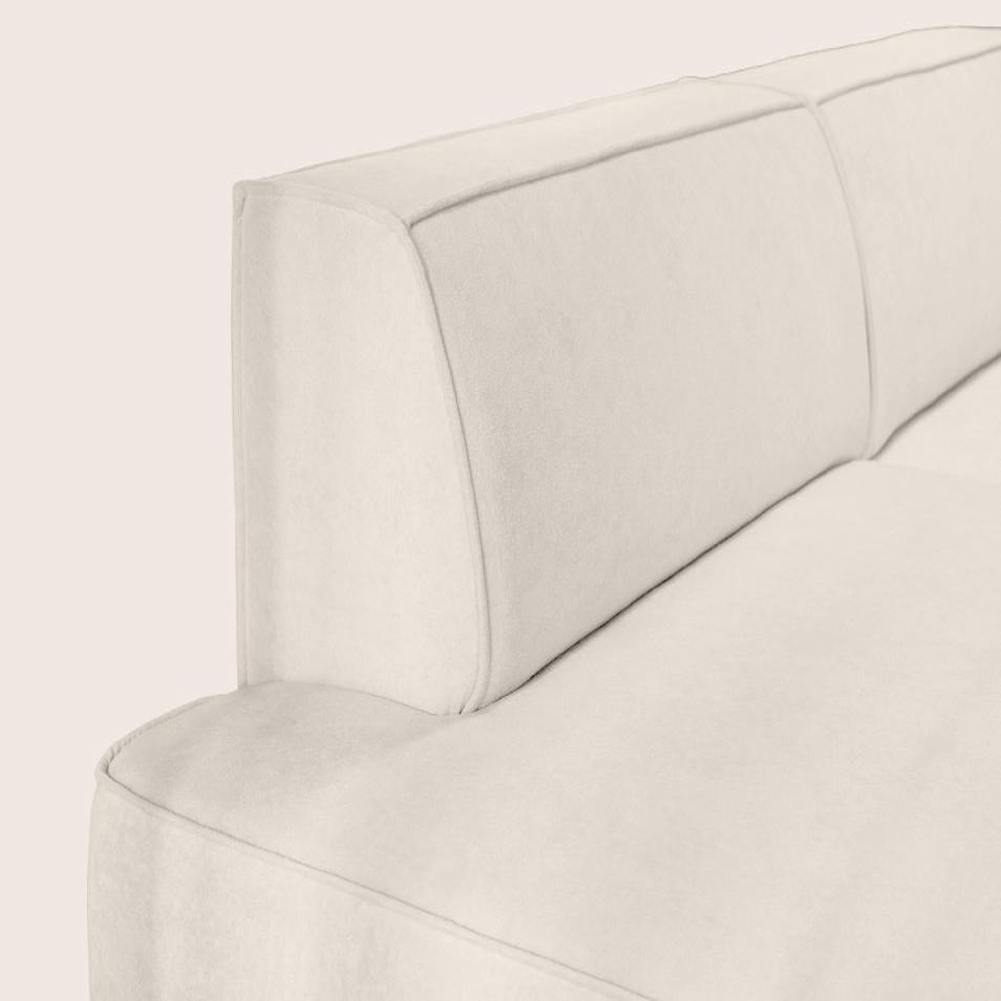 Voir la diapositive 6 : BEST MOBILIER Lisette - canapé d'angle droit 4 places convertible avec coffre en velours