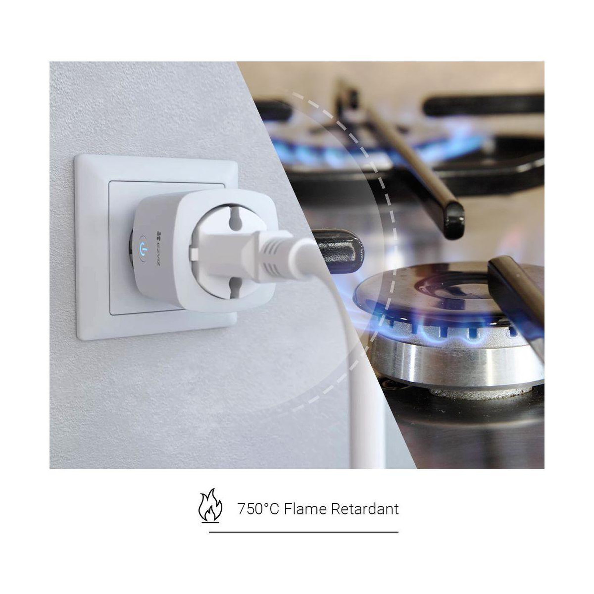 Voir la diapositive 3 : EZVIZ Prise connectée T30-10A - Wifi 2.4Ghz