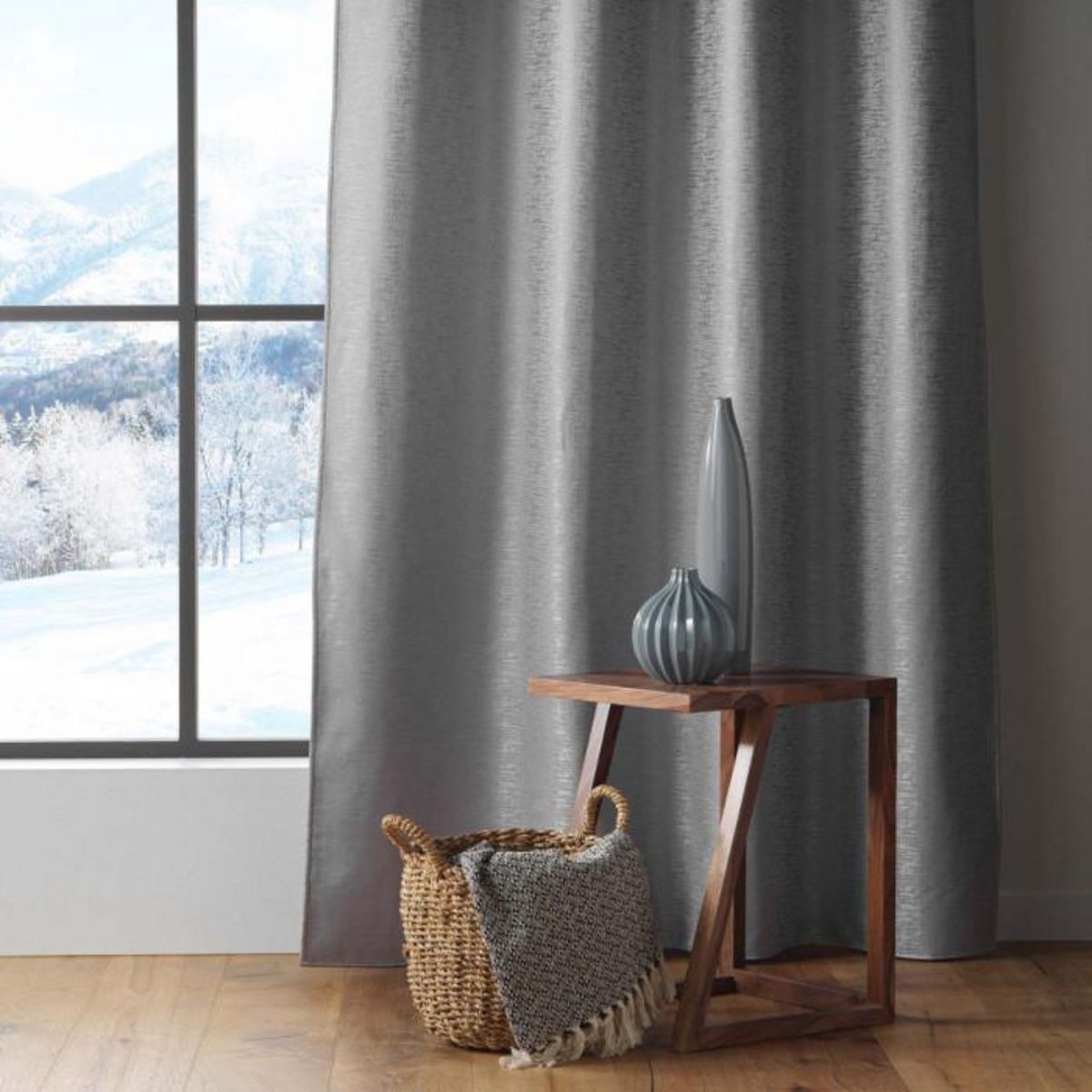 Paris Prix Rideau Isolant Thermique  Polarine  140x260cm Gris