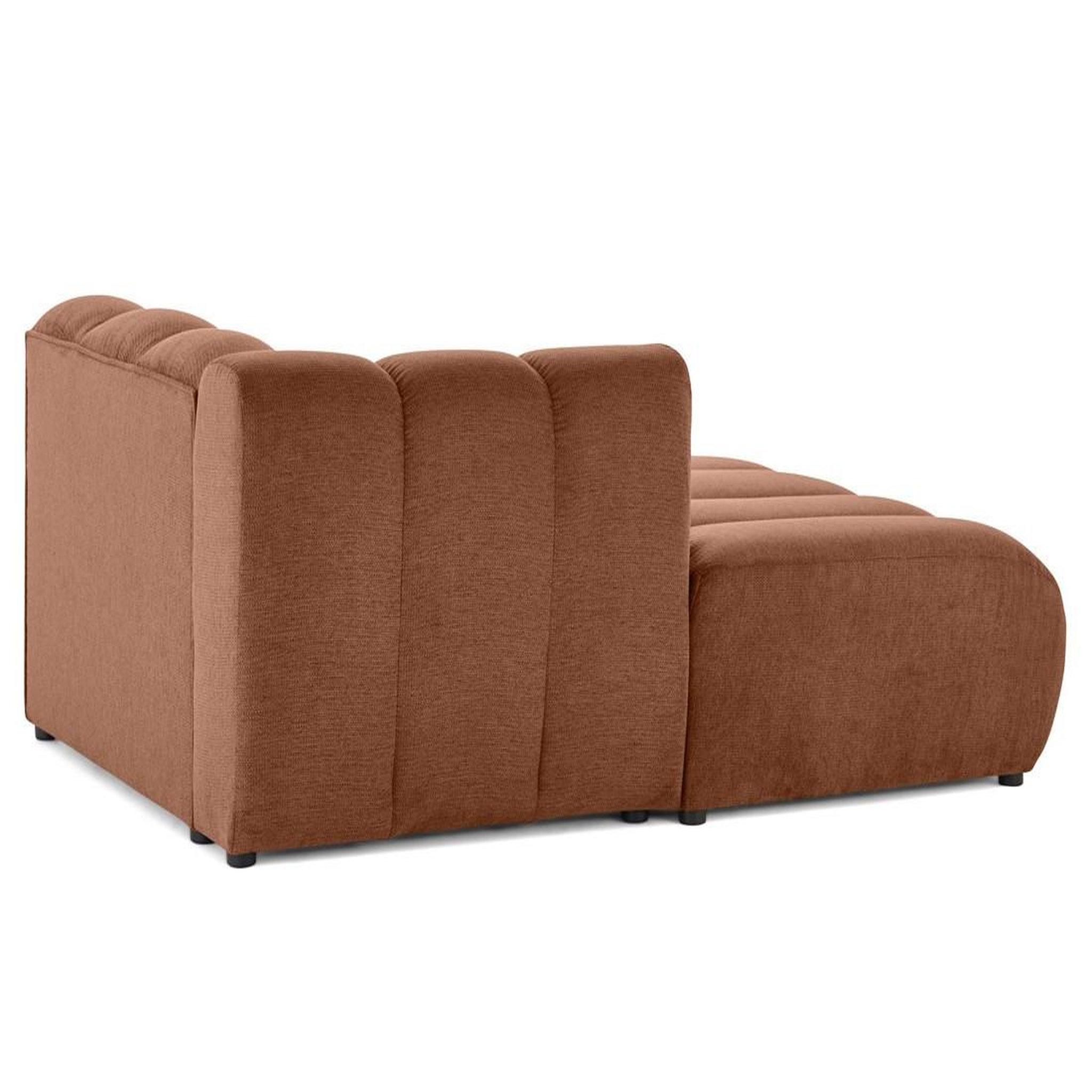 Voir la diapositive 5 : LISA DESIGN Debbie - module d'assise méridienne gauche en tissu texturé