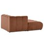 Voir la diapositive 5 : LISA DESIGN Debbie - module d'assise méridienne gauche en tissu texturé