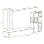 Voir la diapositive 3 : Paris Prix Ensemble Meuble TV Design  Switch II  250cm Noir