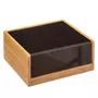  Boîte à Thé 6 Compartiments  Blackbamboo  22cm Noir