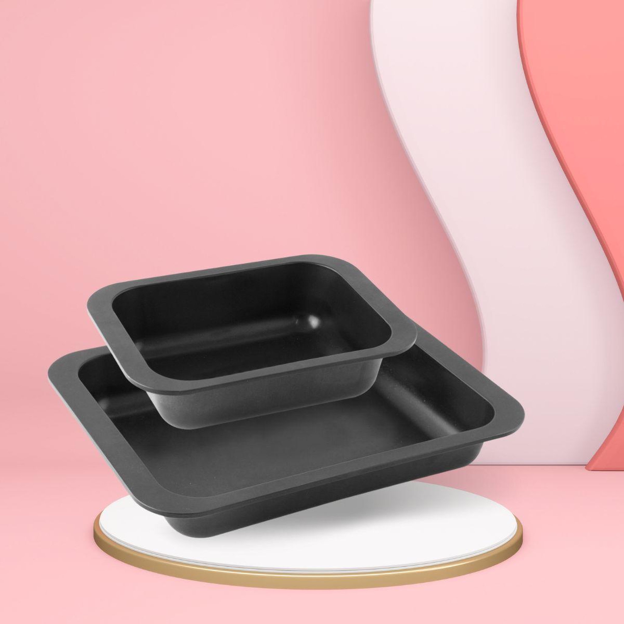 Voir la diapositive 3 : ZENKER Lot de 2 plats à four rectangulaires 33 x 25 cm et 24 x 18 cm  Zenker Special Cooking