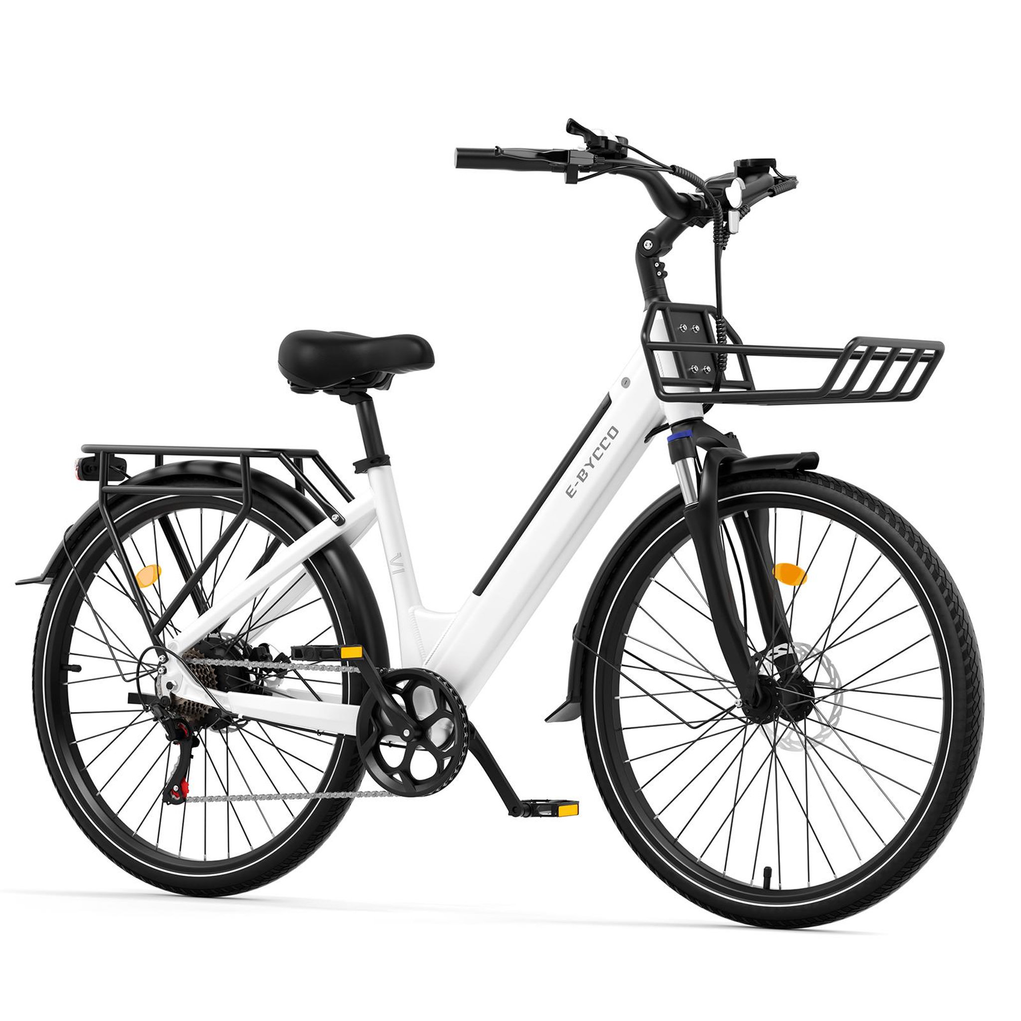 E.BYCCO Vélo électrique pour adultes E.BYCCO V1. Coloris disponibles : Blanc, Noir