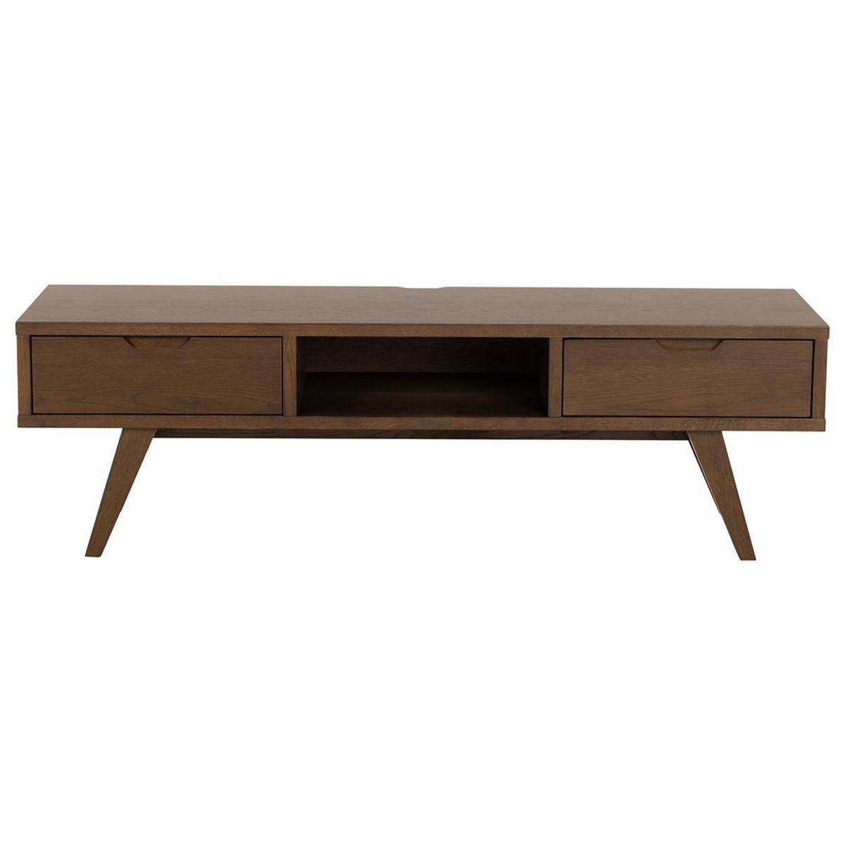 LISA DESIGN Pauline - meuble tv - chêne foncé - 2 tiroirs - 150 cm