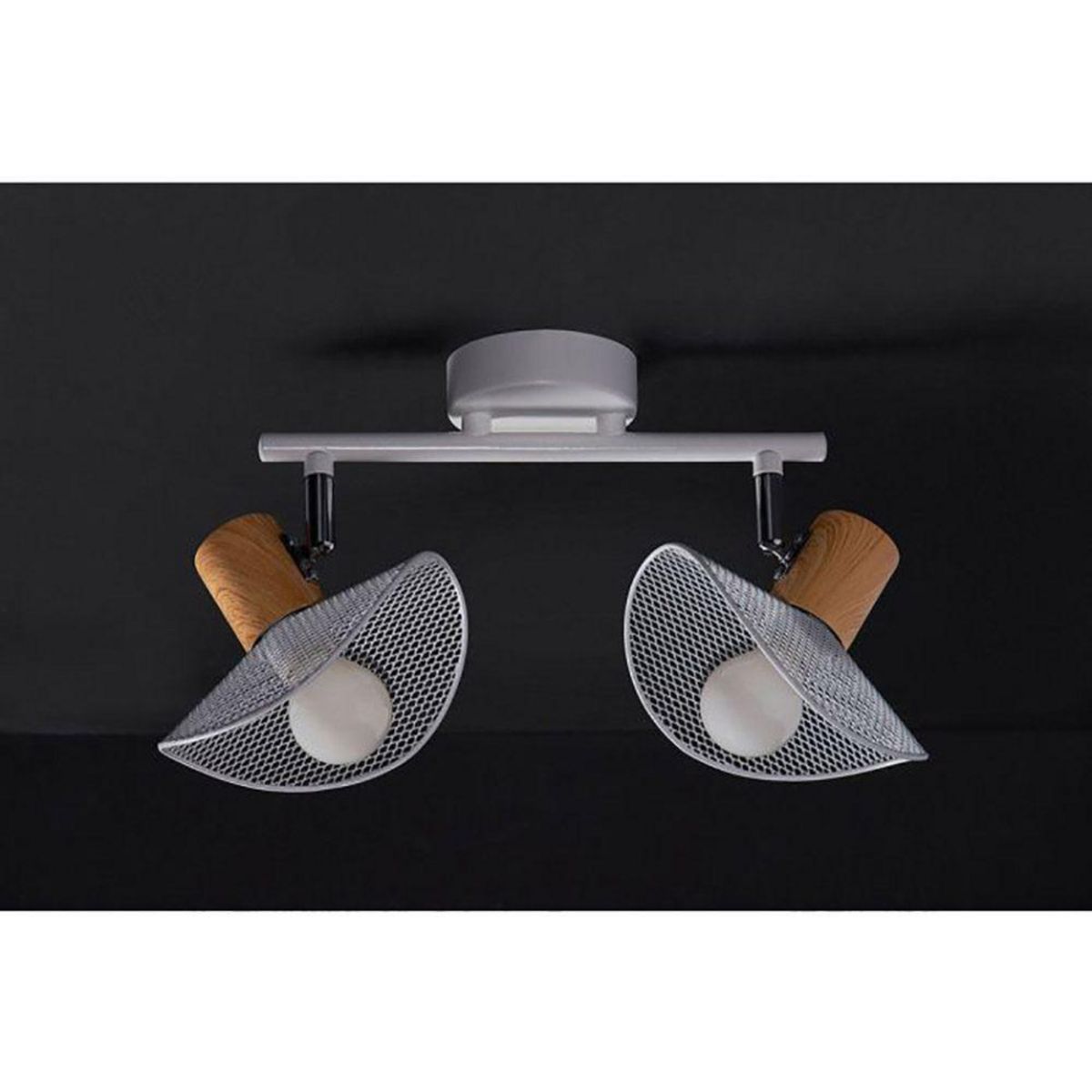 OSTARIA Applique 2 spots orientables métal Hyde blanc