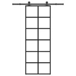 VIDAXL Porte coulissante avec kit de quincaillerie 76x205 cm Verre ESG