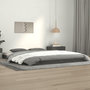 Voir la diapositive 1 : VIDAXL Cadre de lit sans matelas gris 140x190 cm bois de pin massif