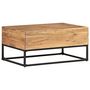 Voir la diapositive 4 : VIDAXL Table basse 90x60x40 cm Bois d'acacia massif