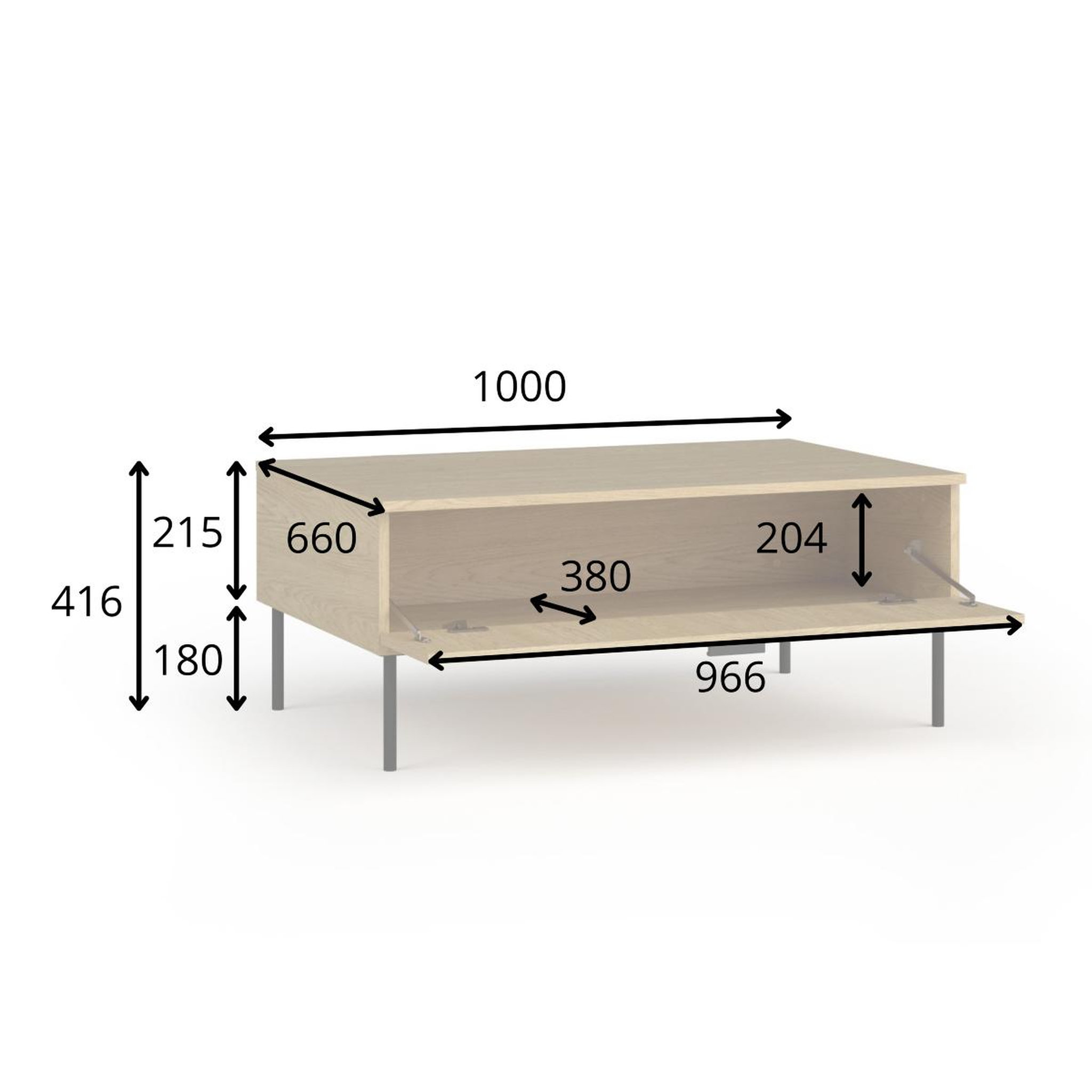 Voir la diapositive 5 : JLC KREATION Table basse moderne noir et or avec tiroir dimitri