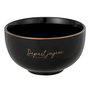 Voir la diapositive 2 : Paris Prix Lot de 2 Bols en Porcelaine  Ilene  14cm Noir