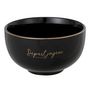 Voir la diapositive 2 : Paris Prix Lot de 2 Bols en Porcelaine  Ilene  14cm Noir