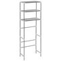 Voir la diapositive 2 : VIDAXL Support de rangement 3 niveaux de toilette Argente 53x28x169 cm