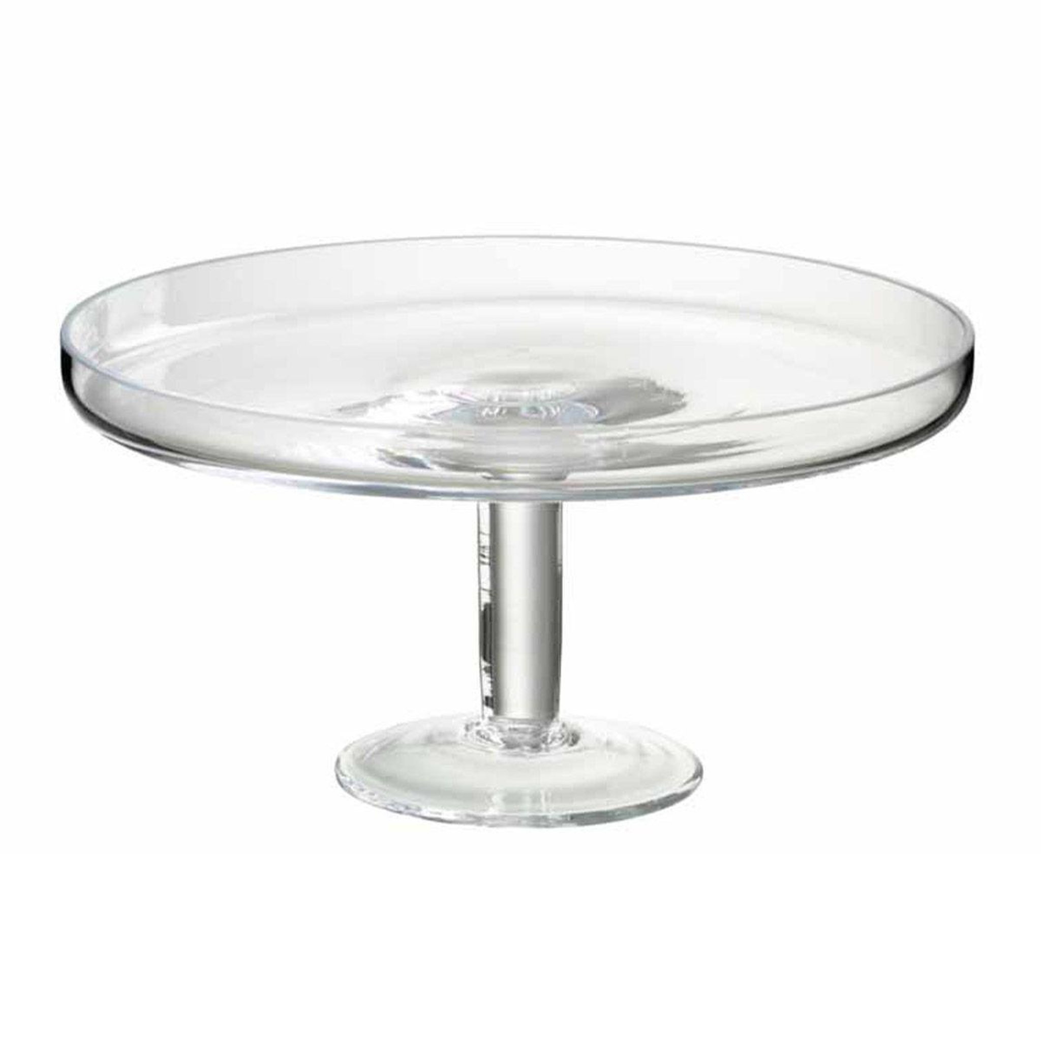J-LINE Présentoir à gâteaux  plateau  27cm transparent